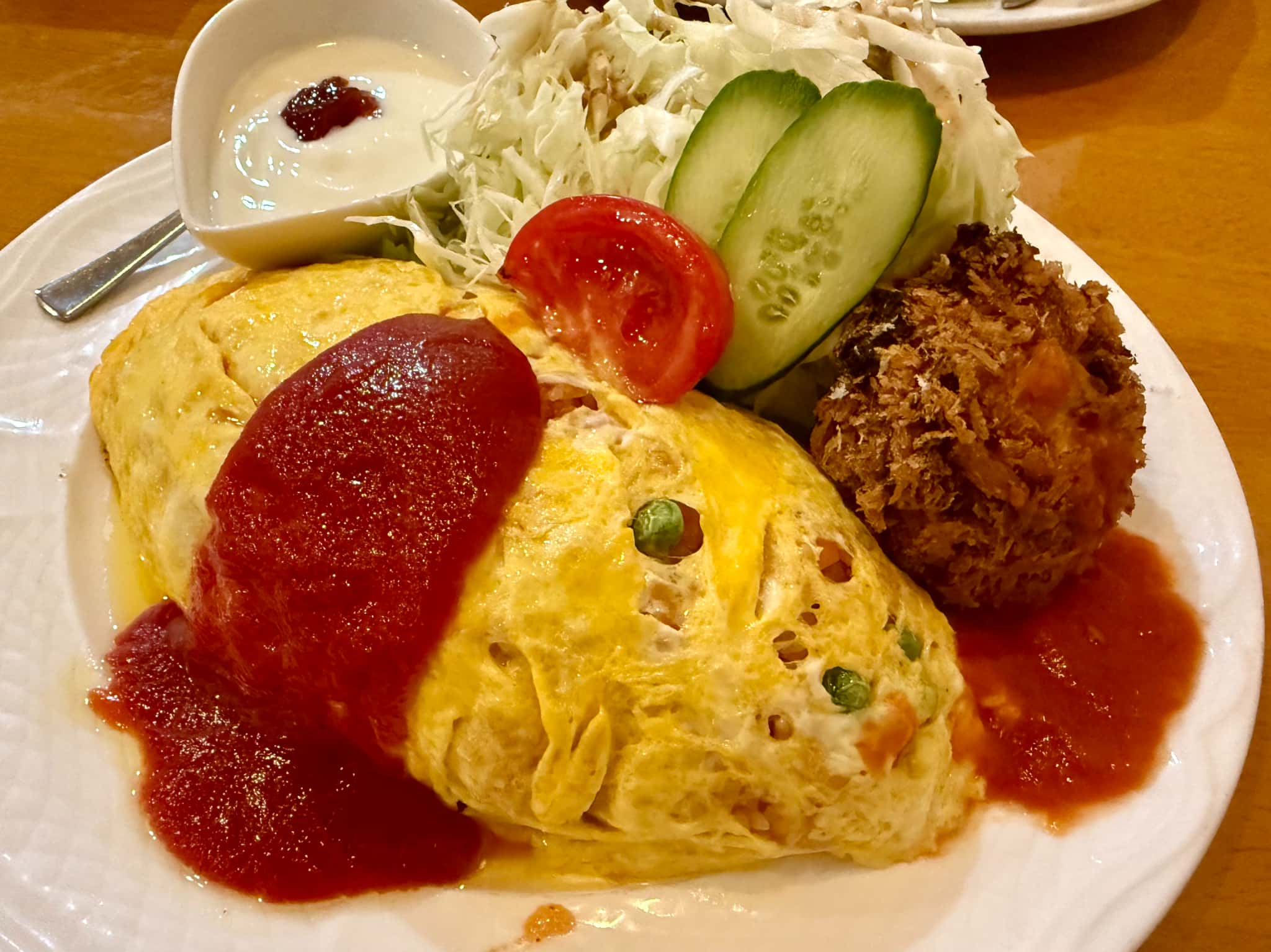 自由亭のオムライス